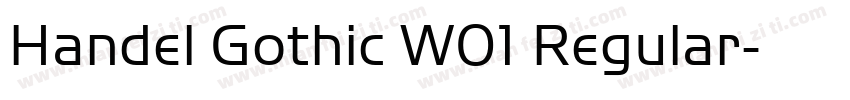 Handel Gothic W01 Regular字体转换